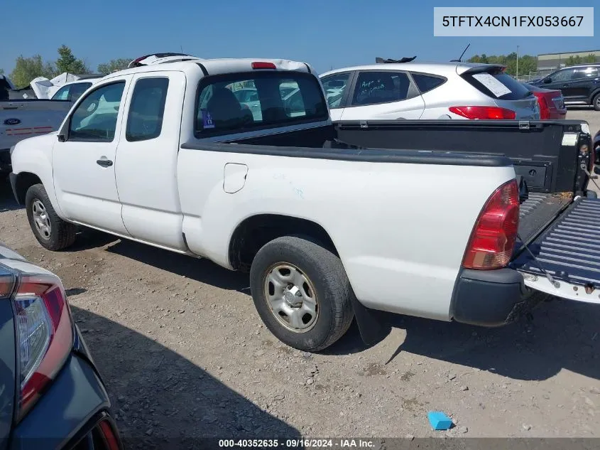 2015 Toyota Tacoma VIN: 5TFTX4CN1FX053667 Lot: 40352635