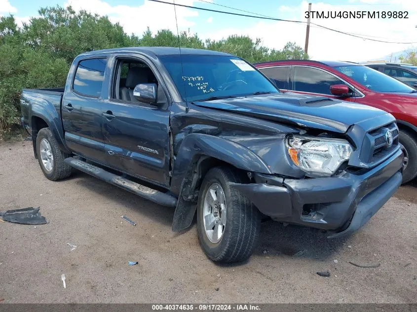 2015 Toyota Tacoma Prerunner V6 VIN: 3TMJU4GN5FM189882 Lot: 40374635