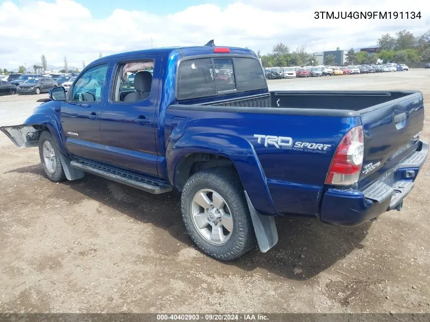 2015 Toyota Tacoma Prerunner V6 VIN: 3TMJU4GN9FM191134 Lot: 40565167