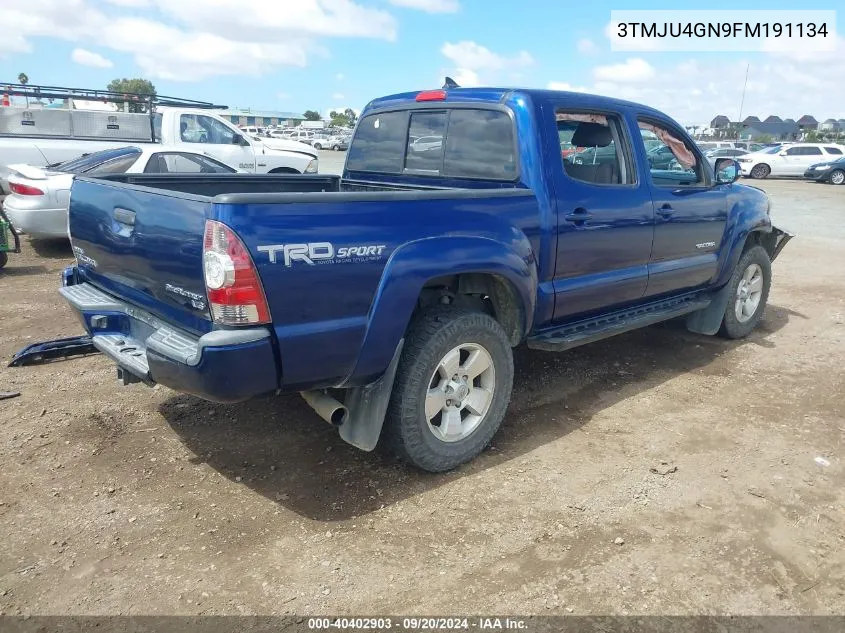 2015 Toyota Tacoma Prerunner V6 VIN: 3TMJU4GN9FM191134 Lot: 40565167