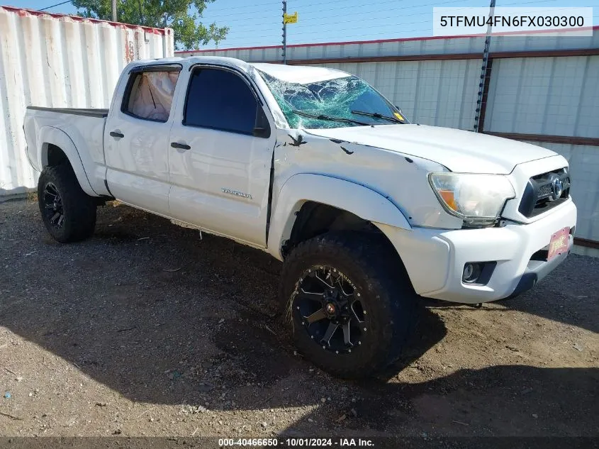 2015 Toyota Tacoma Base V6 VIN: 5TFMU4FN6FX030300 Lot: 40466650