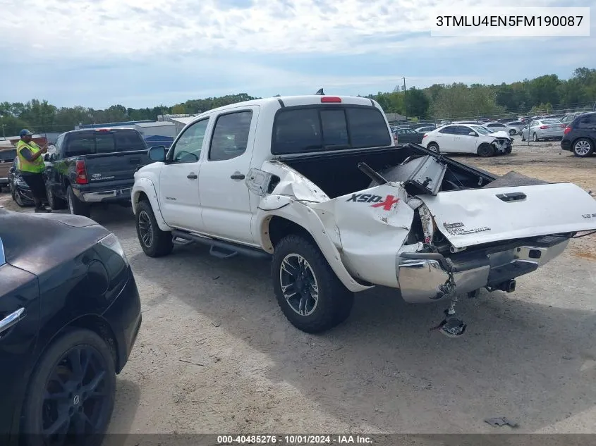 3TMLU4EN5FM190087 2015 Toyota Tacoma Base V6