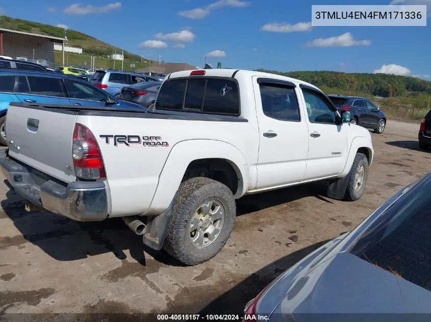 2015 Toyota Tacoma Base V6 VIN: 3TMLU4EN4FM171336 Lot: 40515157