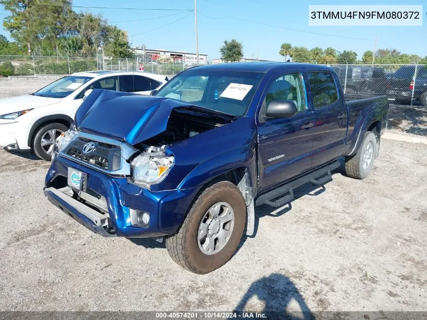 2015 Toyota Tacoma Base V6 VIN: 3TMMU4FN9FM080372 Lot: 40574201