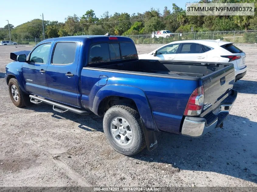 2015 Toyota Tacoma Base V6 VIN: 3TMMU4FN9FM080372 Lot: 40574201