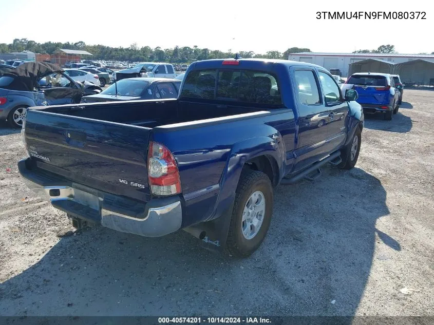 2015 Toyota Tacoma Base V6 VIN: 3TMMU4FN9FM080372 Lot: 40574201