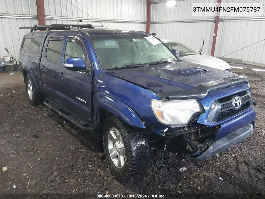 2015 Toyota Tacoma Double Cab Long Bed VIN: 3TMMU4FN2FM075787 Lot: 40603570