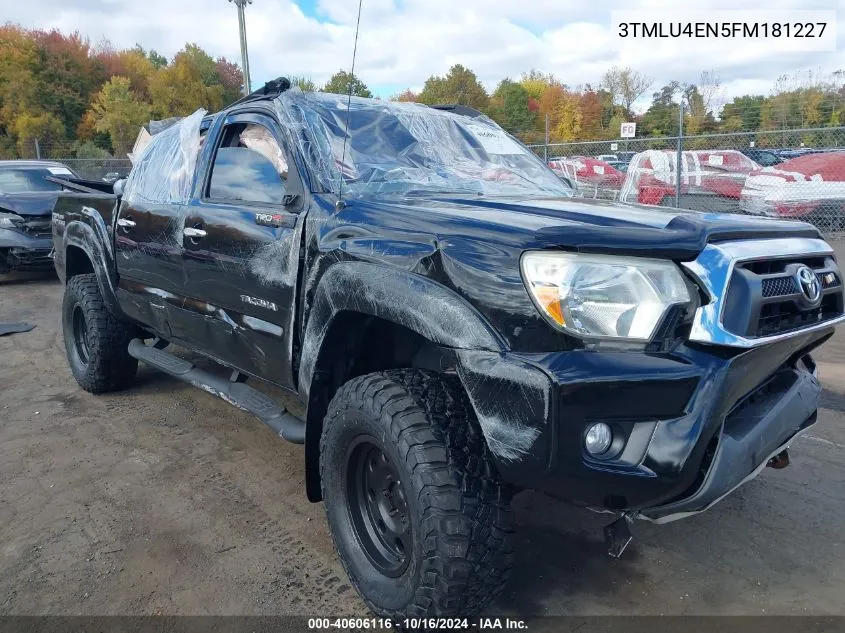 3TMLU4EN5FM181227 2015 Toyota Tacoma Double Cab/Trd Pro