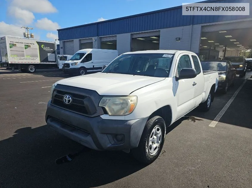 2015 Toyota Tacoma VIN: 5TFTX4CN8FX058008 Lot: 40637716