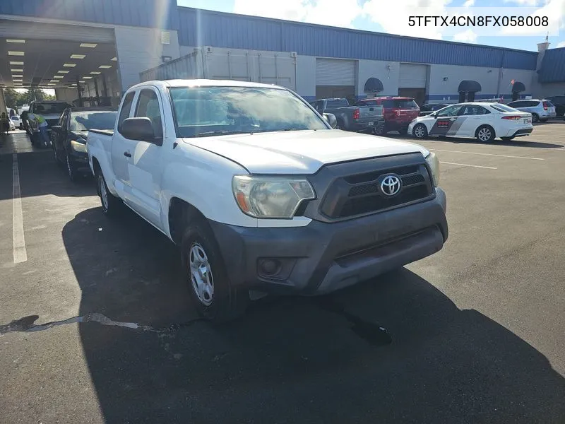 2015 Toyota Tacoma VIN: 5TFTX4CN8FX058008 Lot: 40637716