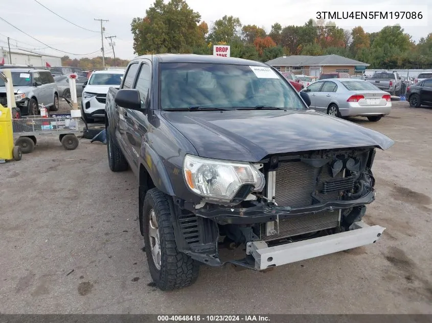 2015 Toyota Tacoma Double Cab/Trd Pro VIN: 3TMLU4EN5FM197086 Lot: 40648415