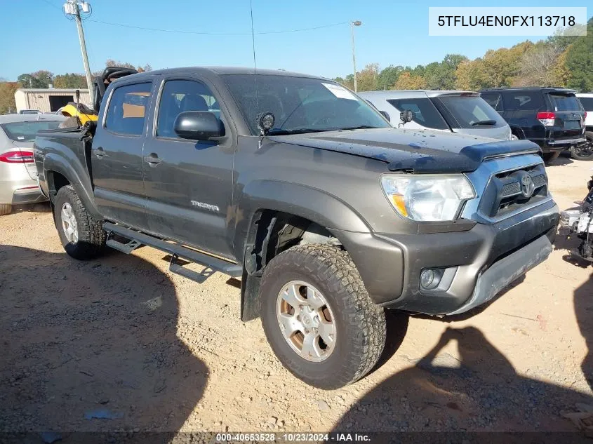 2015 Toyota Tacoma Double Cab/Trd Pro VIN: 5TFLU4EN0FX113718 Lot: 40653528