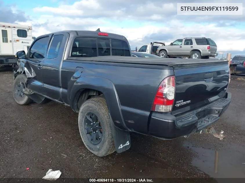 2015 Toyota Tacoma Base V6 VIN: 5TFUU4EN9FX119599 Lot: 40694118