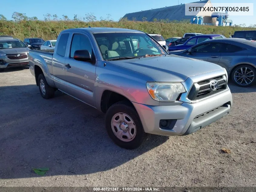 2015 Toyota Tacoma VIN: 5TFTX4CN7FX062485 Lot: 40721247