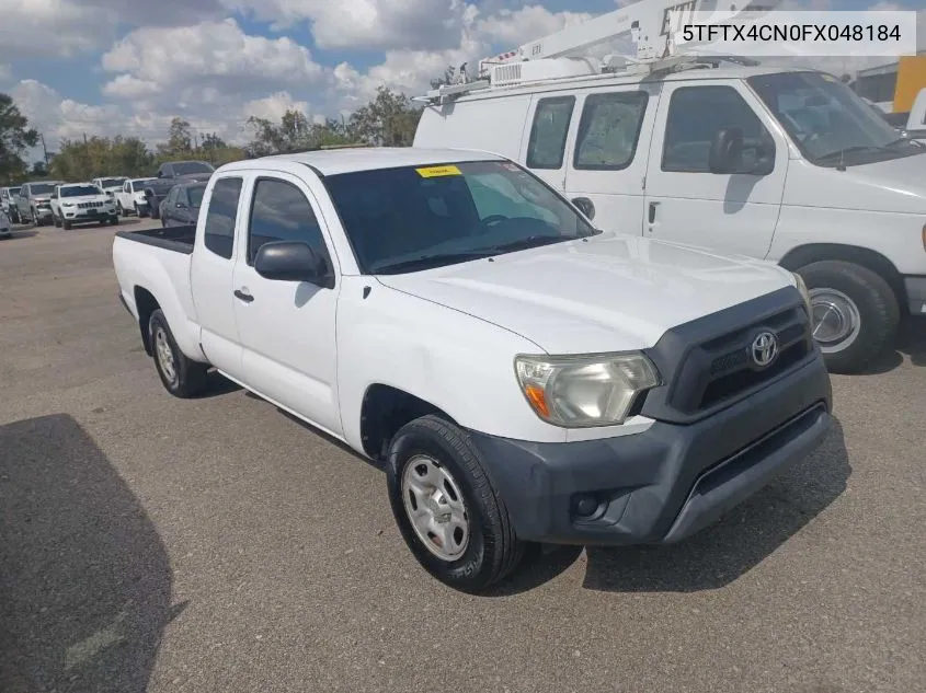 2015 Toyota Tacoma Access Cab VIN: 5TFTX4CN0FX048184 Lot: 40727894