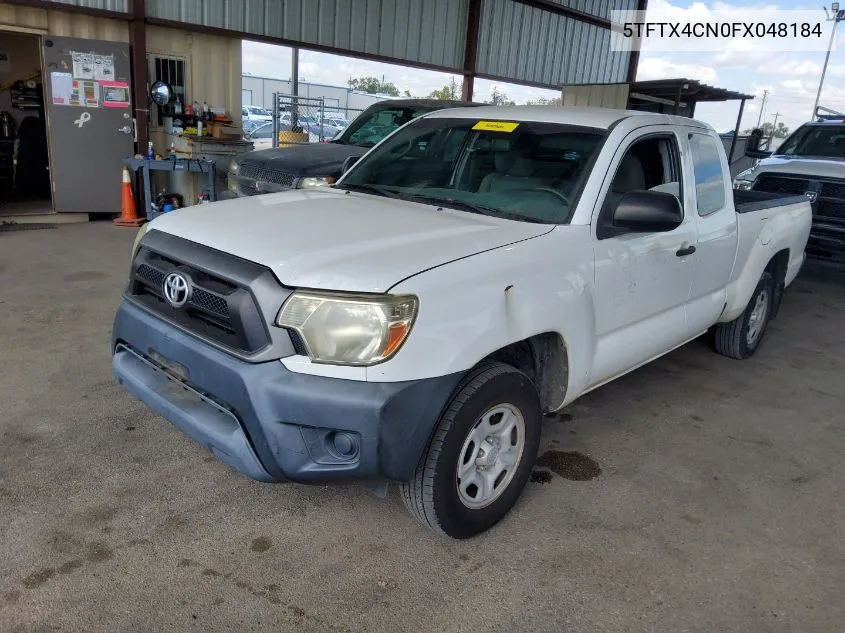 2015 Toyota Tacoma Access Cab VIN: 5TFTX4CN0FX048184 Lot: 40727894