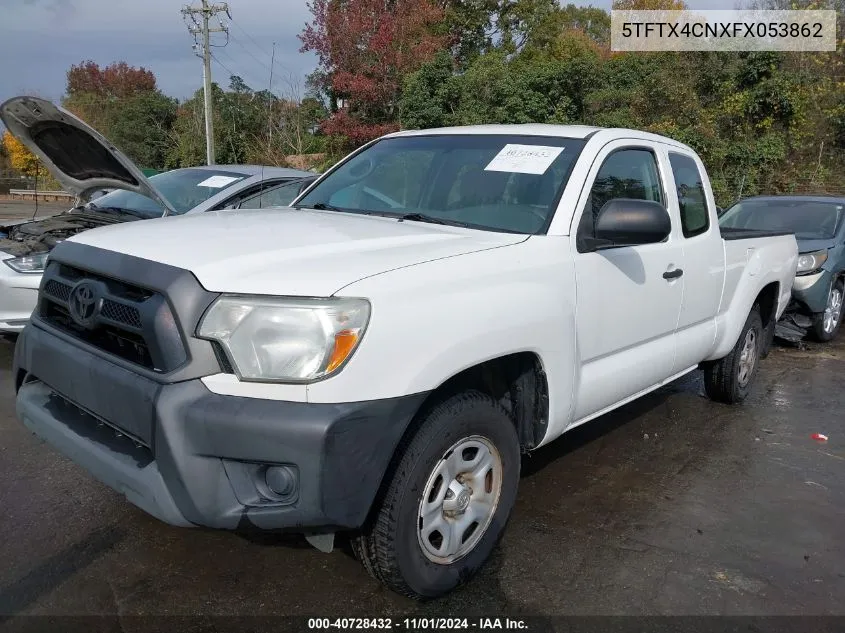 2015 Toyota Tacoma VIN: 5TFTX4CNXFX053862 Lot: 40728432