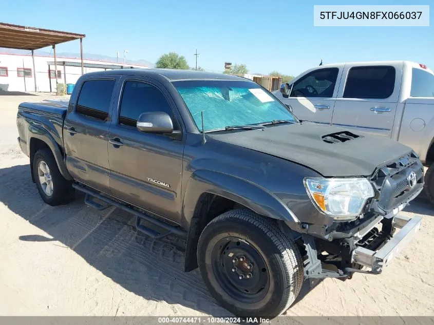 2015 Toyota Tacoma Double Cab Prerunner VIN: 5TFJU4GN8FX066037 Lot: 40744471