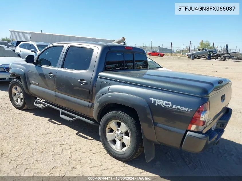 2015 Toyota Tacoma Double Cab Prerunner VIN: 5TFJU4GN8FX066037 Lot: 40744471