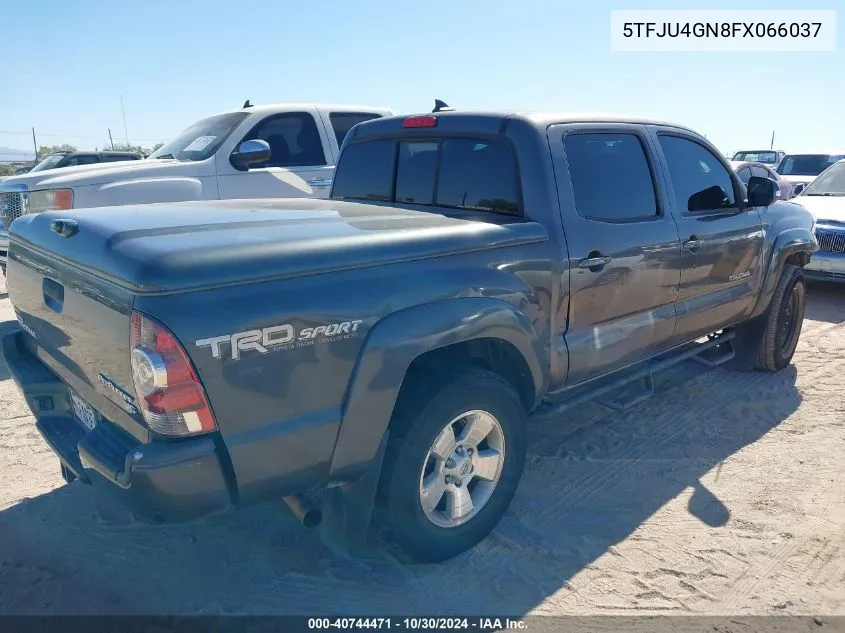 2015 Toyota Tacoma Double Cab Prerunner VIN: 5TFJU4GN8FX066037 Lot: 40744471