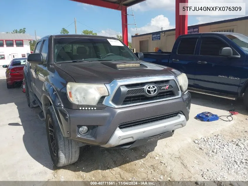 2015 Toyota Tacoma Prerunner V6 VIN: 5TFJU4GNXFX076309 Lot: 40771561