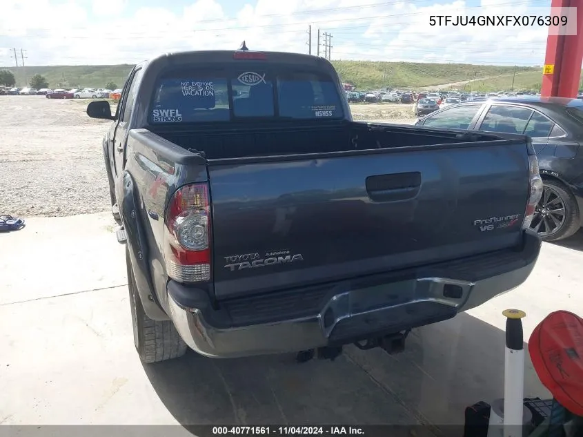 5TFJU4GNXFX076309 2015 Toyota Tacoma Prerunner V6