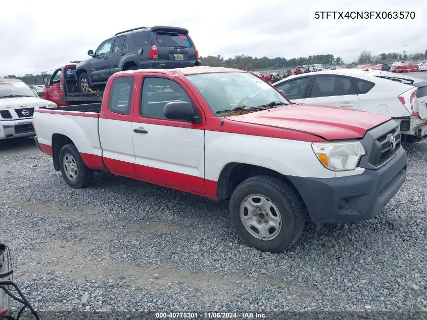 2015 Toyota Tacoma VIN: 5TFTX4CN3FX063570 Lot: 40775301