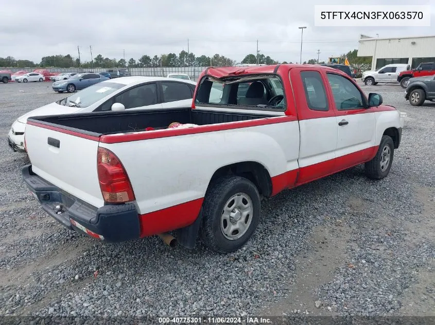 2015 Toyota Tacoma VIN: 5TFTX4CN3FX063570 Lot: 40775301