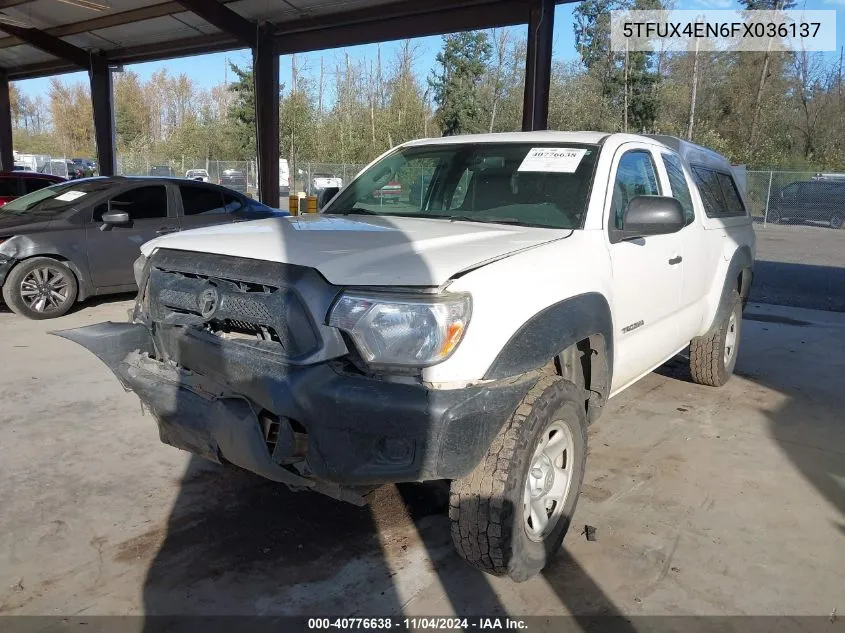 2015 Toyota Tacoma VIN: 5TFUX4EN6FX036137 Lot: 40776638