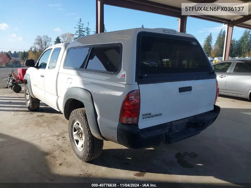 2015 Toyota Tacoma VIN: 5TFUX4EN6FX036137 Lot: 40776638