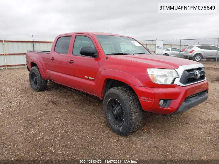 2015 Toyota Tacoma Base V6 VIN: 3TMMU4FN1FM075649 Lot: 40813472