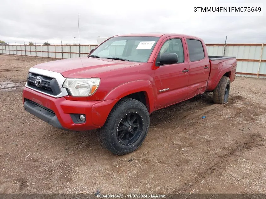 2015 Toyota Tacoma Base V6 VIN: 3TMMU4FN1FM075649 Lot: 40813472