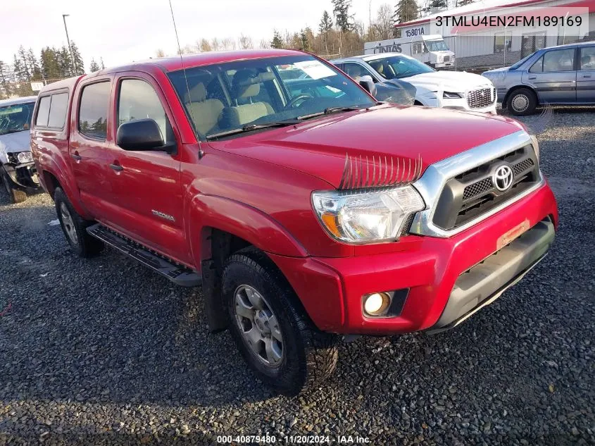 2015 Toyota Tacoma Base V6 VIN: 3TMLU4EN2FM189169 Lot: 40879480