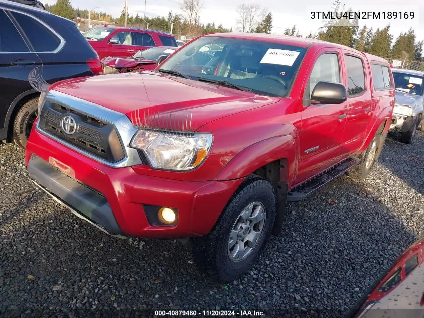 2015 Toyota Tacoma Base V6 VIN: 3TMLU4EN2FM189169 Lot: 40879480