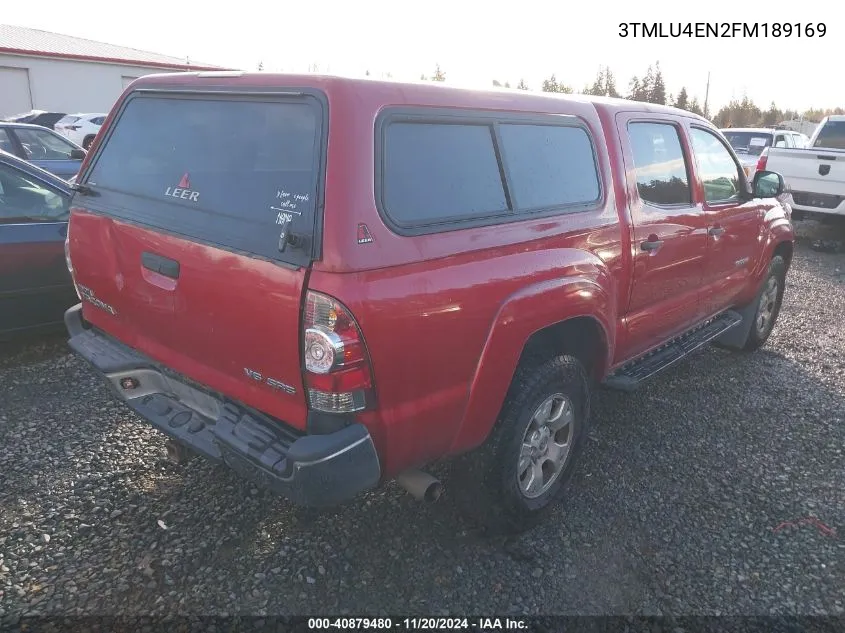 2015 Toyota Tacoma Base V6 VIN: 3TMLU4EN2FM189169 Lot: 40879480