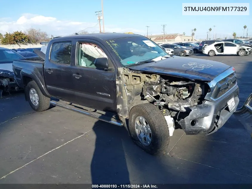 2015 Toyota Tacoma Double Cab Prerunner VIN: 3TMJU4GN9FM177329 Lot: 40880193