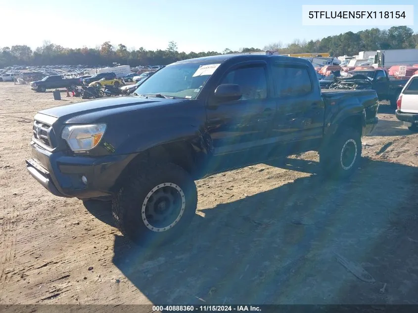 2015 Toyota Tacoma Base V6 VIN: 5TFLU4EN5FX118154 Lot: 40888360