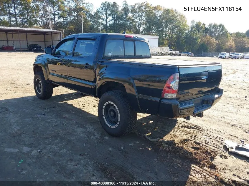 2015 Toyota Tacoma Base V6 VIN: 5TFLU4EN5FX118154 Lot: 40888360