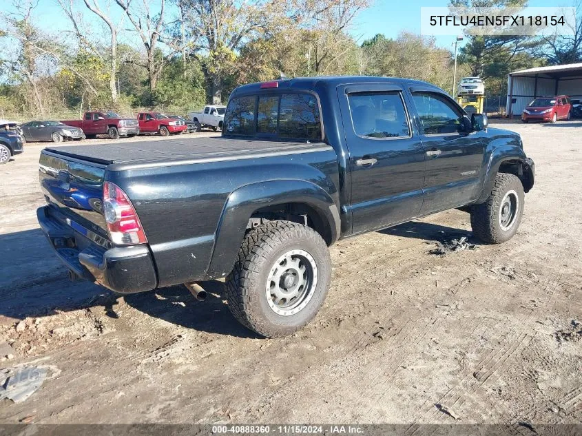 2015 Toyota Tacoma Base V6 VIN: 5TFLU4EN5FX118154 Lot: 40888360