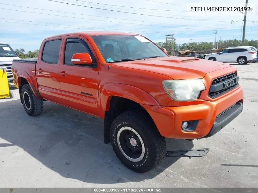 2015 Toyota Tacoma Trd Pro VIN: 5TFLU4EN2FX120492 Lot: 40889189