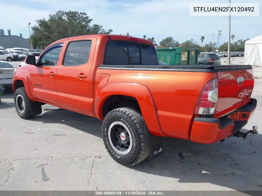 2015 Toyota Tacoma Trd Pro VIN: 5TFLU4EN2FX120492 Lot: 40889189