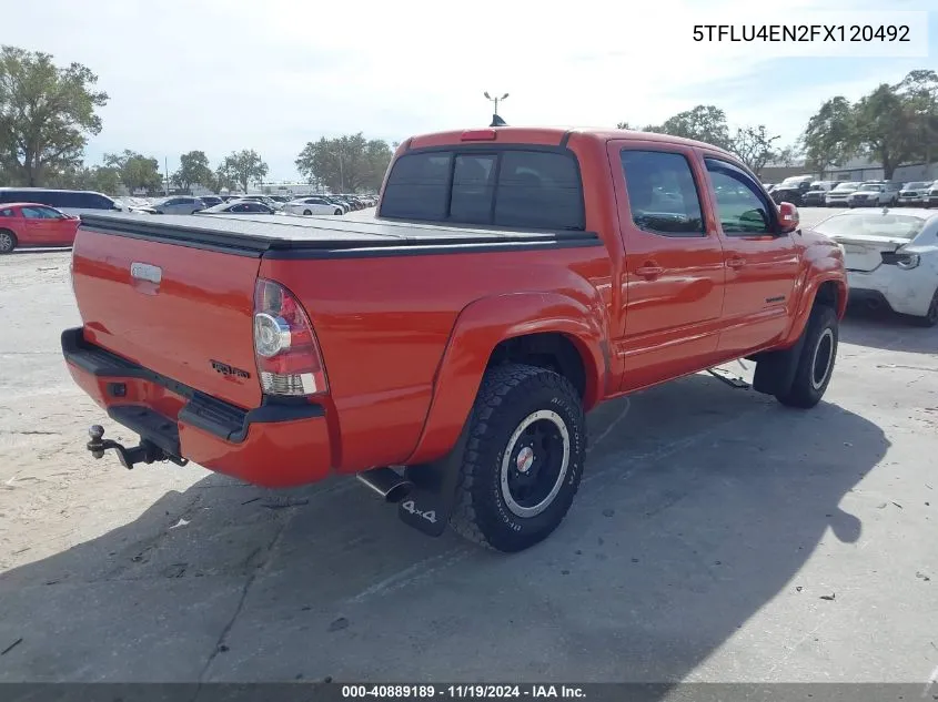 2015 Toyota Tacoma Trd Pro VIN: 5TFLU4EN2FX120492 Lot: 40889189