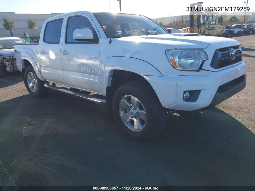 2015 Toyota Tacoma Double Cab Prerunner VIN: 3TMJU4GN2FM179259 Lot: 40908957