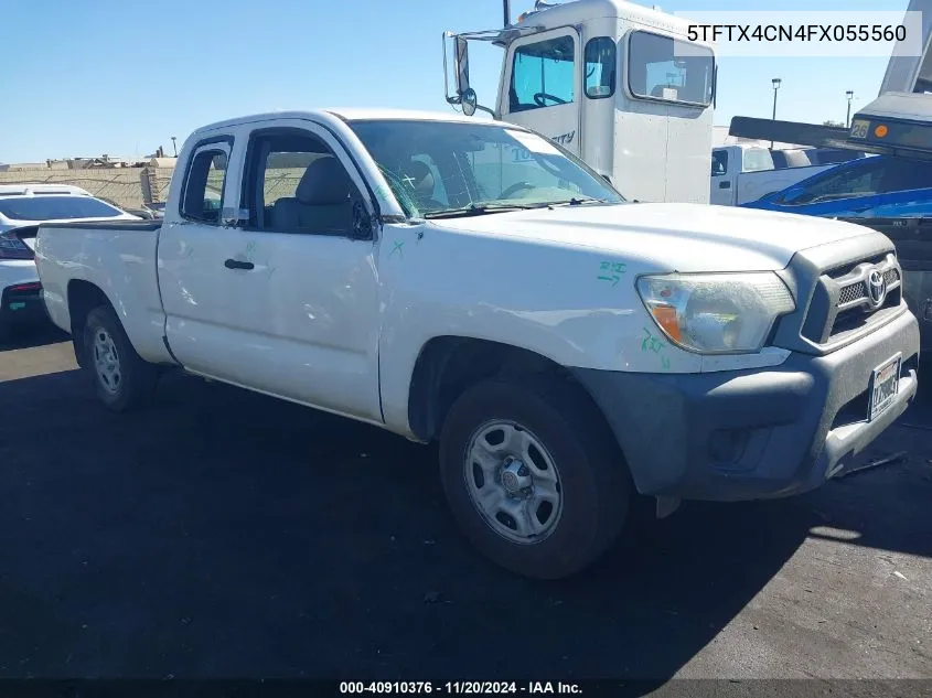 2015 Toyota Tacoma VIN: 5TFTX4CN4FX055560 Lot: 40910376