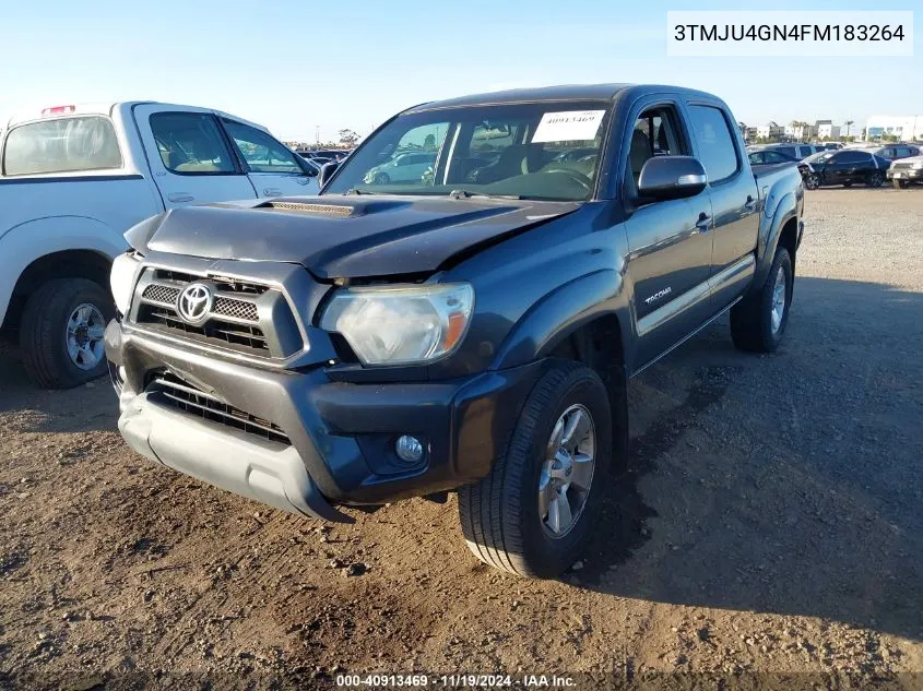 2015 Toyota Tacoma Double Cab Prerunner VIN: 3TMJU4GN4FM183264 Lot: 40913469