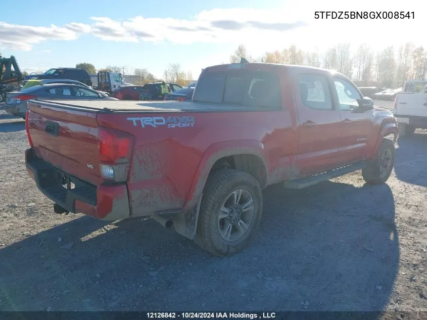 5TFDZ5BN8GX008541 2016 Toyota Tacoma Sr5