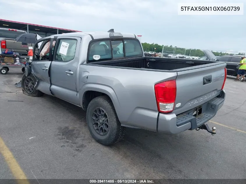 2016 Toyota Tacoma Sr VIN: 5TFAX5GN1GX060739 Lot: 39411485