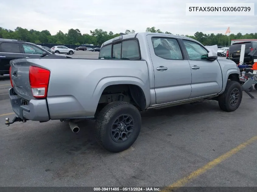 2016 Toyota Tacoma Sr VIN: 5TFAX5GN1GX060739 Lot: 39411485