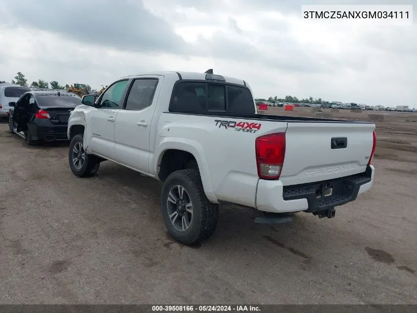 3TMCZ5ANXGM034111 2016 Toyota Tacoma Trd Sport