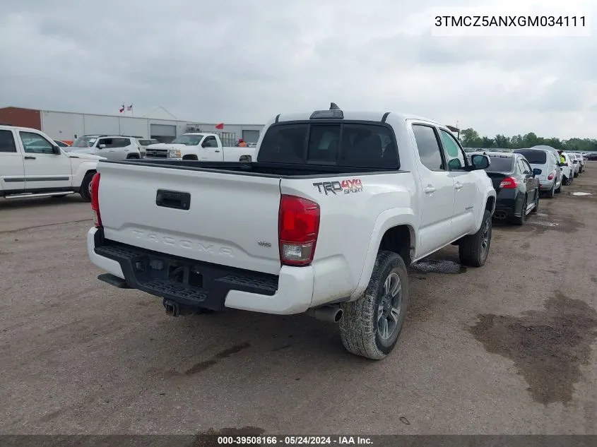 3TMCZ5ANXGM034111 2016 Toyota Tacoma Trd Sport